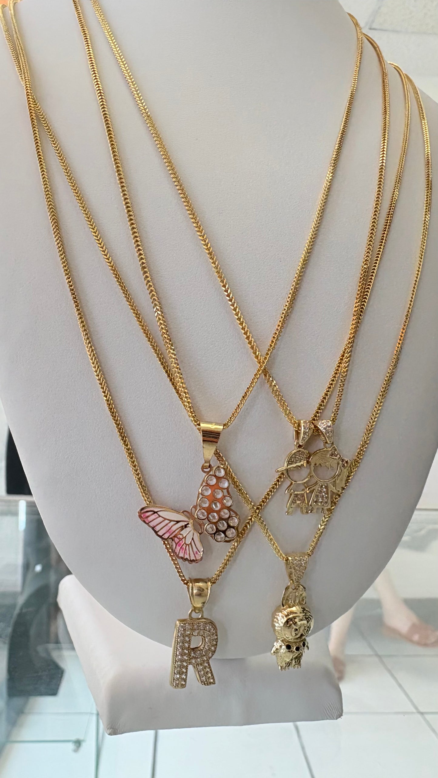 Cadenas franco oro 10k