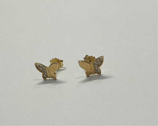 Aretes de mariposa