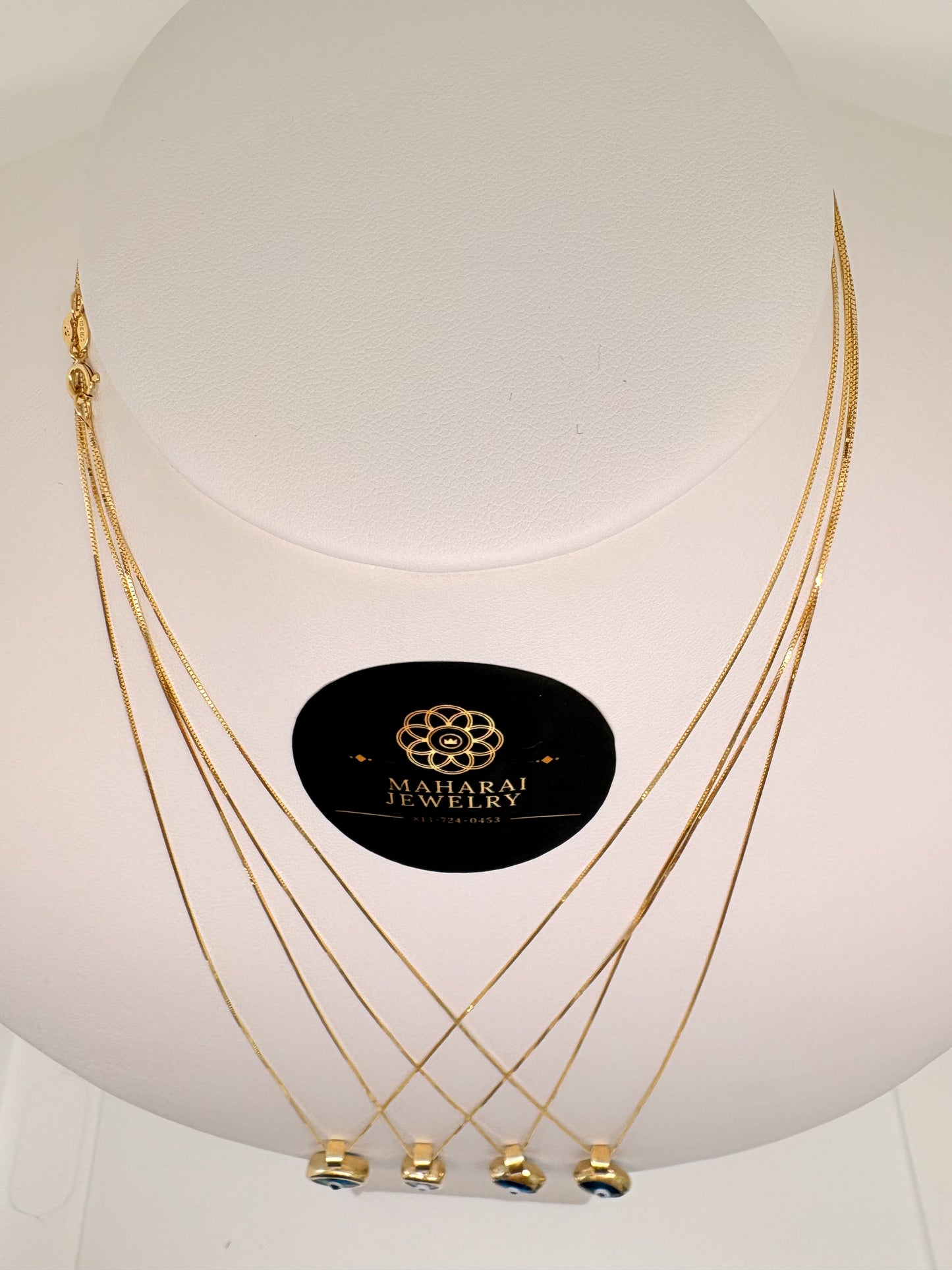 Cadenas finas con ojitos